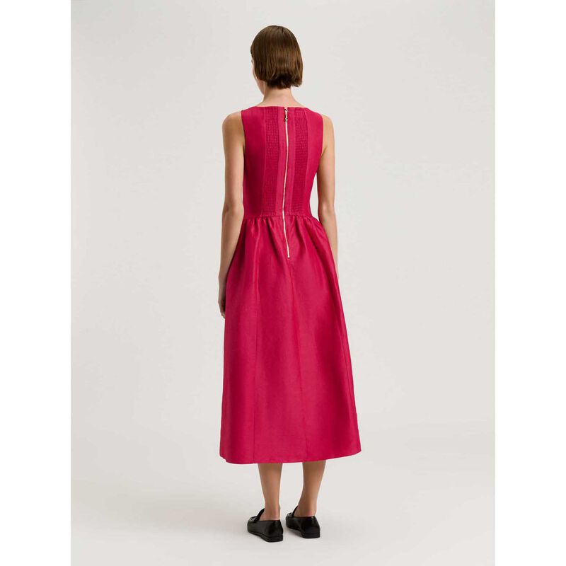 Veronika Maine Linen Blend Midi Dress image number 1